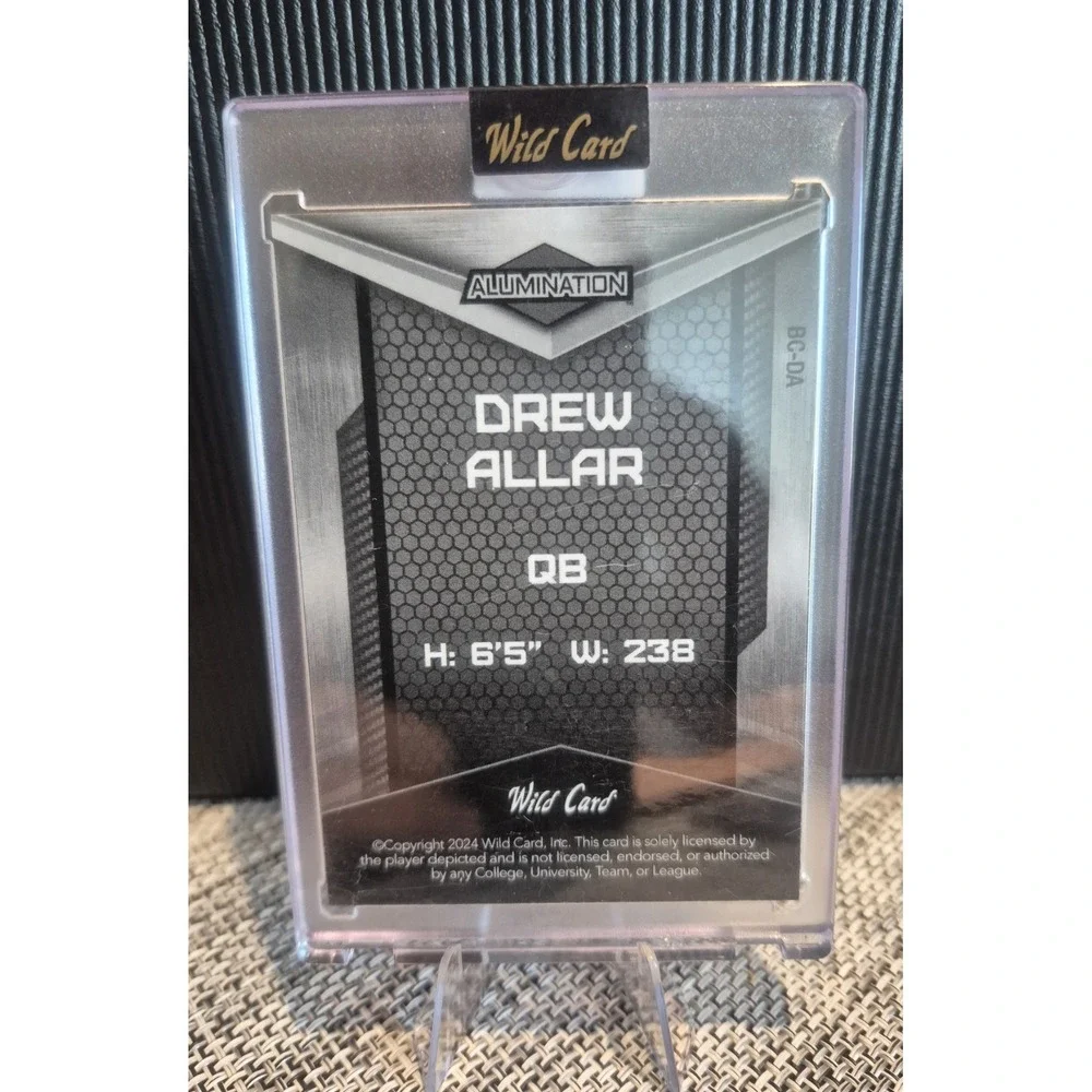 2024 Wild Card Alumination Drew Allar #BC-DA Rainbow Wave /25 (PRC) Penn State